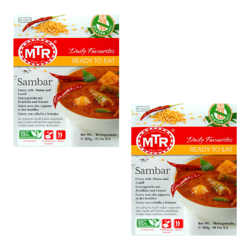 MTR Sambar / Jihoindická polévka (Balení 2 x 300g) 600g - Hotové jídlo
