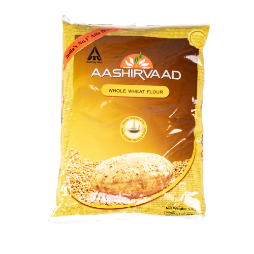 Aashirvaad Whole Wheat Atta / jemná celozrnná mouka na Chapati (5kg) - víkendová nabídka