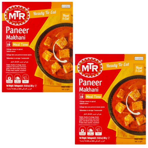 MTR Paneer Makhani / Krémový panýr (Balení 2 x 300g) 600g - Hotové jídlo