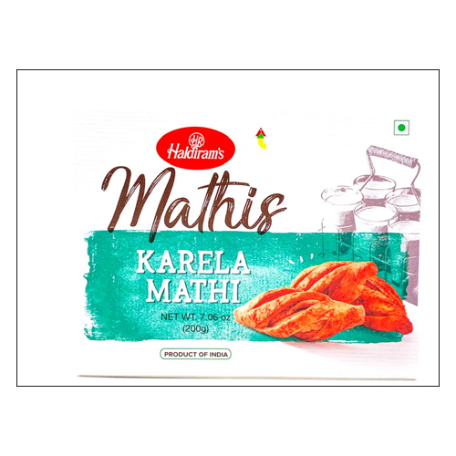 Haldiram's Karela Mathi / Kořeněný snack (200g)