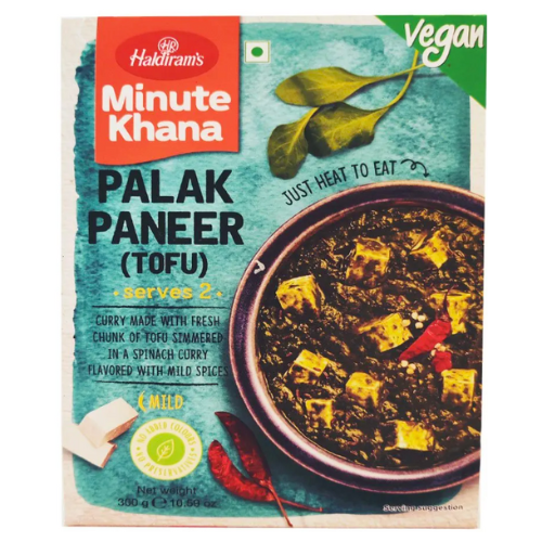 Haldiram's Palak Paneer / Špenátové kari s tofu (Veganské) (300g) - Hotové jídlo - SLEVA!