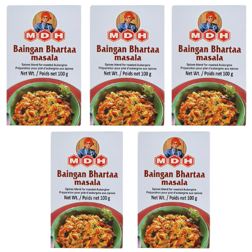 MDH Baingan Bhartaa Masala / Směs koření na lilkové kari (Balení 5 x 100g) 500g
