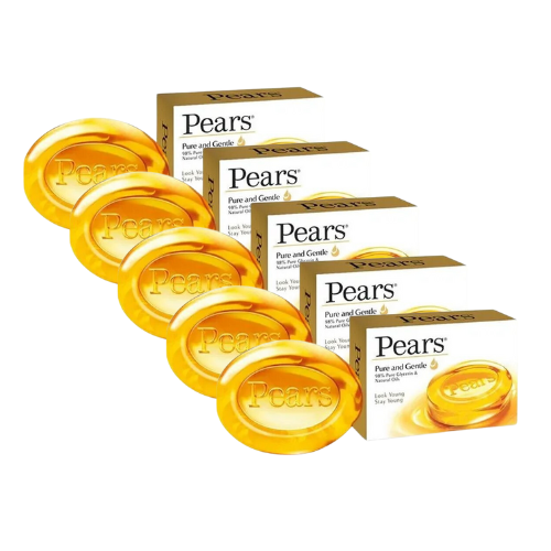 Pears Pure And Gentle Soap / Jemné mýdlo (Balení 5 x 125g) 625g