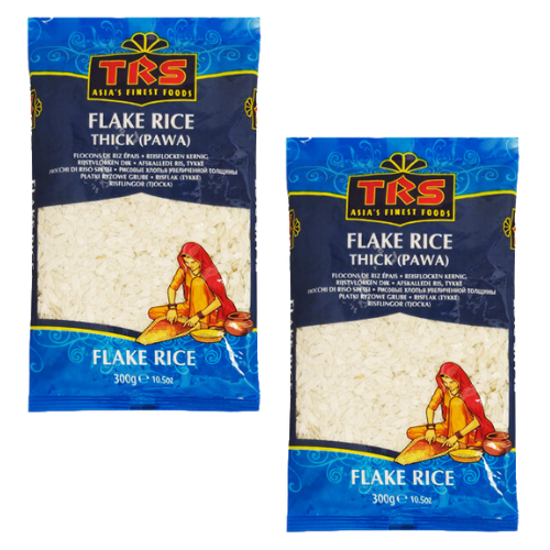TRS Poha / Powa / Flattened Rice - Thick (Bundle of 2 x 300g) - 600g