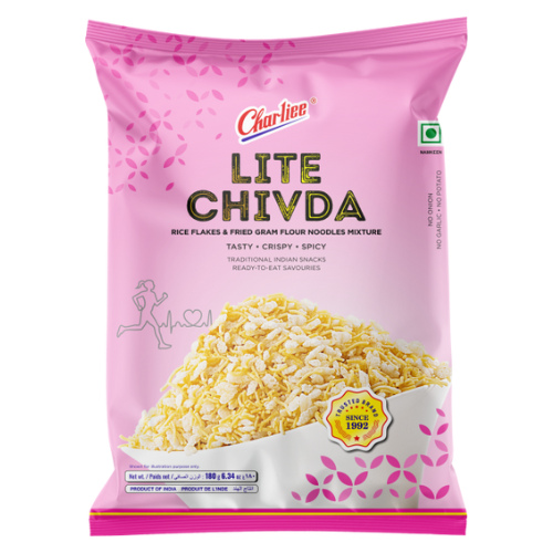 Charliee Lite Chiwda / Kořeněné rýžové vločky (180g) - SLEVA!