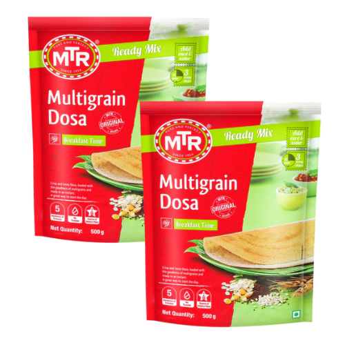 MTR Multigrain Dosa Mix / Směs na vícezrnnou Dosu (Balení 2 x 500g) 1Kg