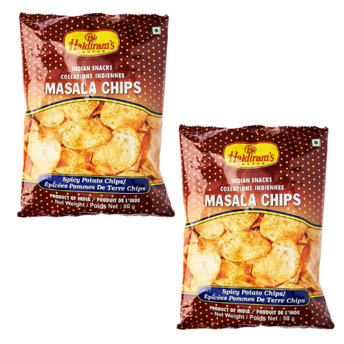Haldiram's chipsy s kořením Masala (Balení 2x80 g) 160g