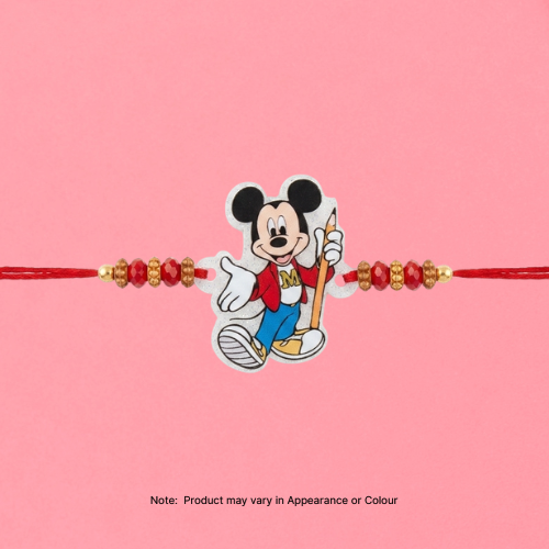 Dětský náramek Rakhi se třpytivým Mickey Mousem (1ks)