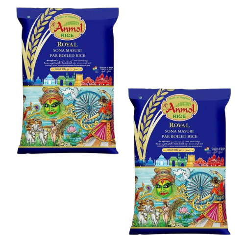 Anmol Sona Masoori Boiled Rice (Bundle of 2 x 10Kg) - 20Kg