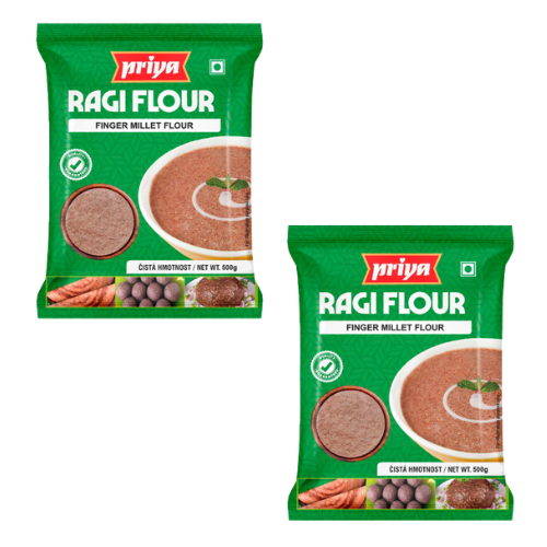 Priya Finger Millet / Mouka z prosa (Kalužnice křivoklasá) (Balení 2x 500g) 1Kg