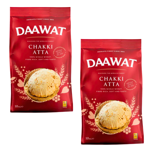 Daawat Chapati Chakki Atta (celozrnná mouka) (Balení 2 x 10kg) 20kg