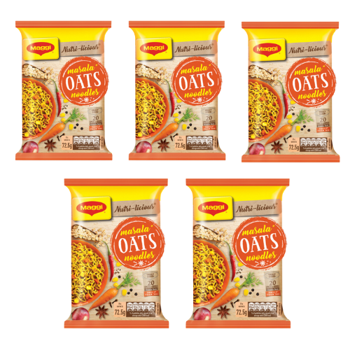 Maggi Nutri-Licious instantní ovesné nudle (Balení 5 x 72,5g) 362,5g