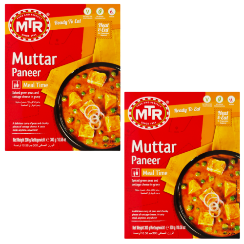 MTR Panýr s hráškem (Balení 2 x 300g) 600g - Hotové jídlo