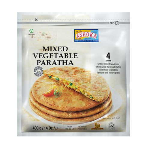 Ashoka indický chléb paratha se zeleninovou náplní (400g) - Mražený produkt!!!