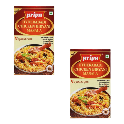 Priya Hyderabadské Kuřecí Biryani - směs koření (balení 2 x 50g) 100g