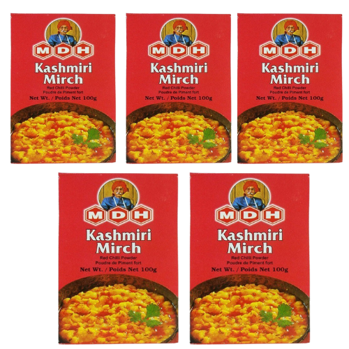 MDH mleté červené chilli z Kašmíru (Balení 5 x 100g) 500g