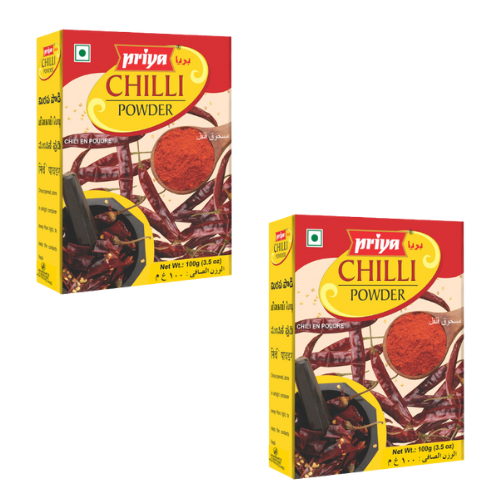Priya Chilli Powder / Mleté chilli (Balení 2 x 100g) 200g