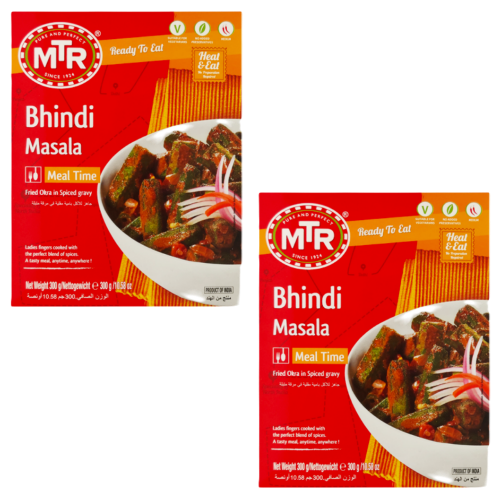 MTR Bhindi Masala / Kořeněná okra v omáčce (Balení 2 x 300g) 600g - Hotové jídlo