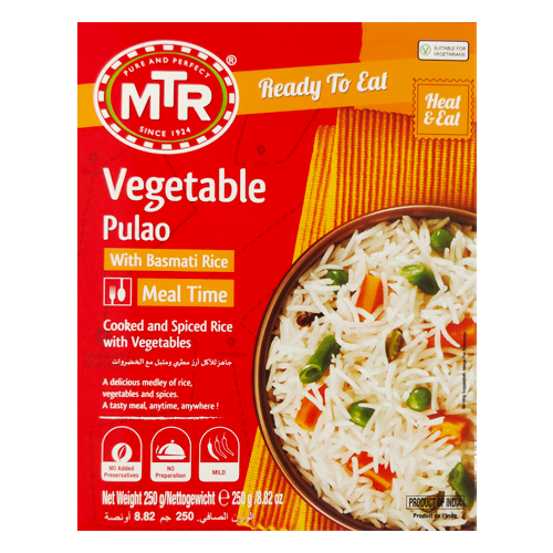 MTR Vegetable Pulao Rice / Rýže se zeleninou (250g) - Hotové jídlo