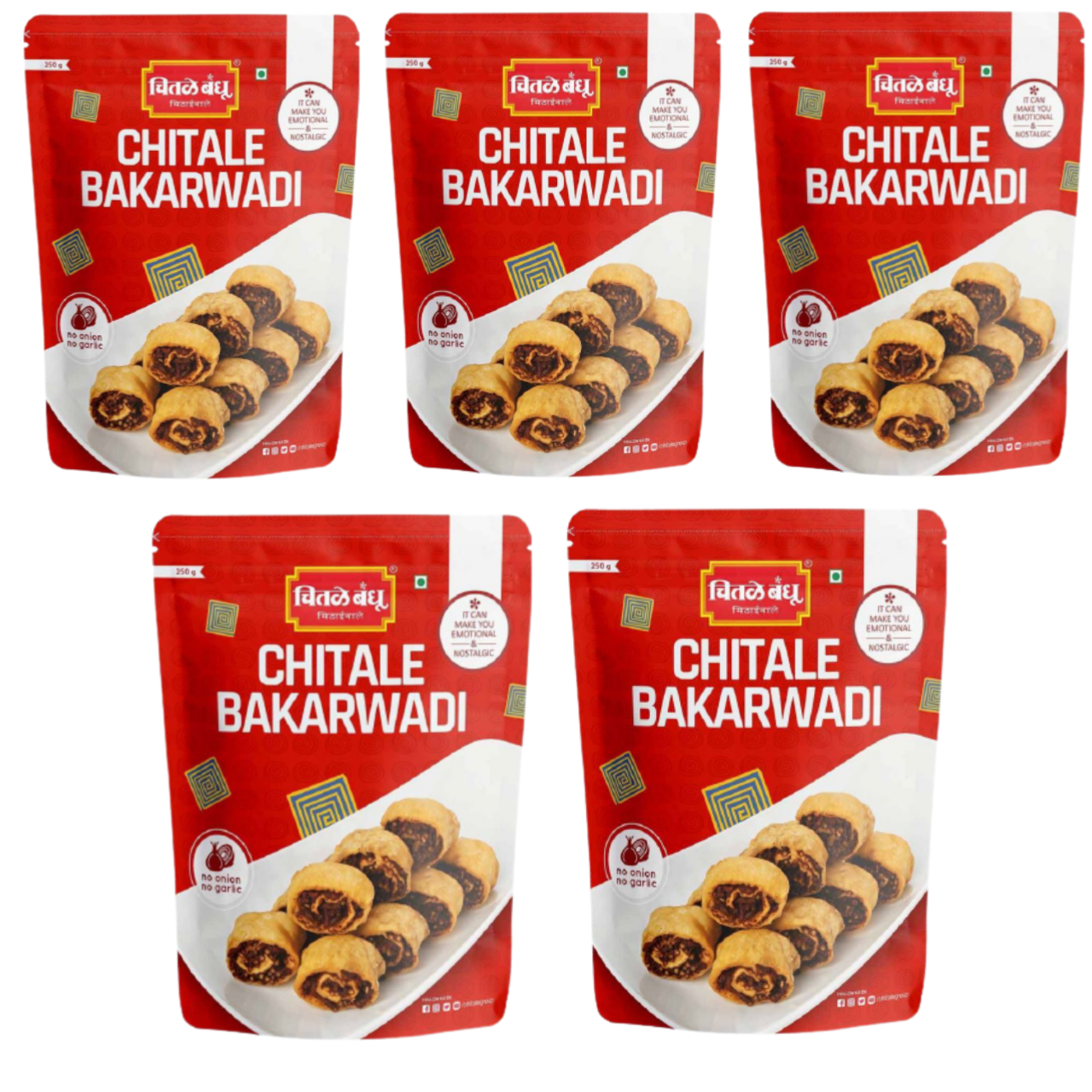 Chitale Bhakarwadi - Kořeněné sladké spirálky z cizrnové mouky (250g)