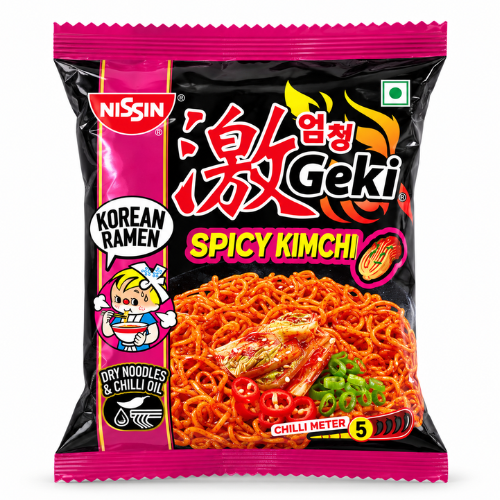 Nissin Geki Kimchi Veg Noodles (80g)