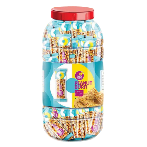 Manimark Peanut Burfi / Arašídové tyčinky ve sklenici (800g)