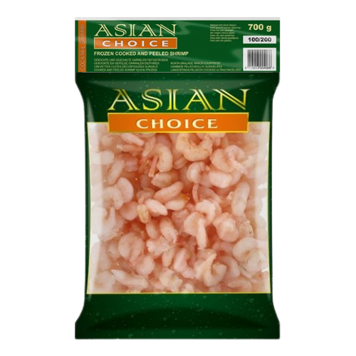 Asian Choice vařené a loupané krevety (700g) - Mražený produkt !!