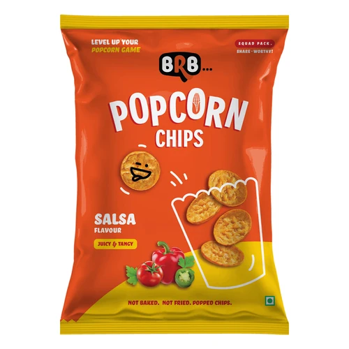 BRB popcornové chipsy s příchutí salsy (48g)