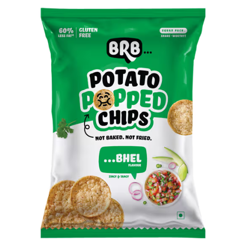 BRB nafouknuté bramborové chipsy s příchutí bhel (48g)