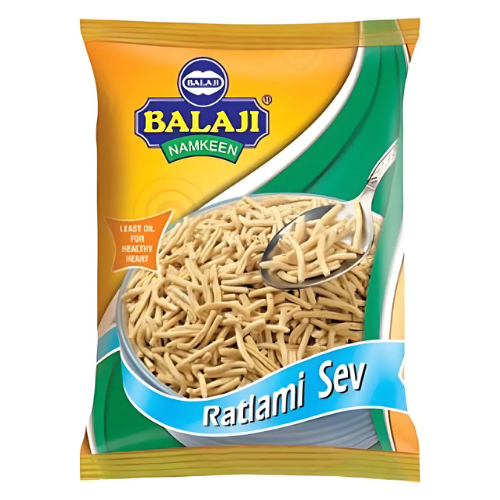 Balaji Ratlami Sev / Kořeněné cizrnové nudličky (70g)
