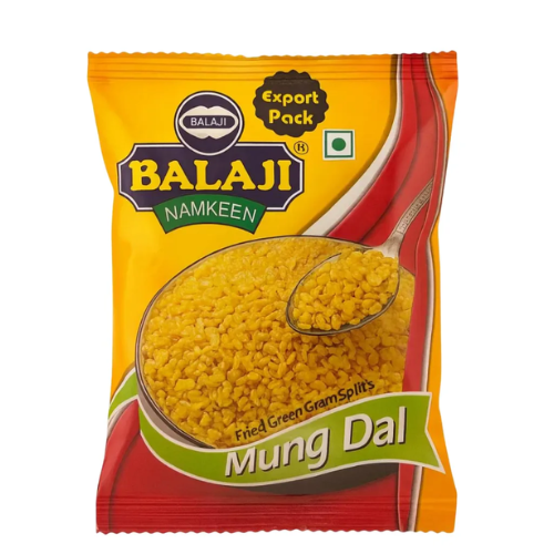 Balaji Moong Dal Plain / Smažené, solené fazole mungo (55g)