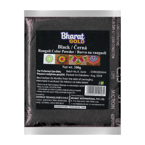 Černý prášek na rangaolí (200 g)