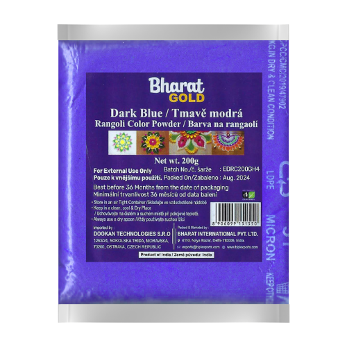 Tmavě modrý prášek na rangaolí (200 g)