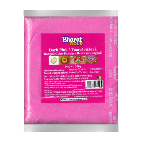 Tmavě růžový prášek na rangaolí (200 g)