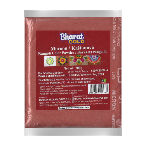 Maroon Rangoli Colour Powder (200g)