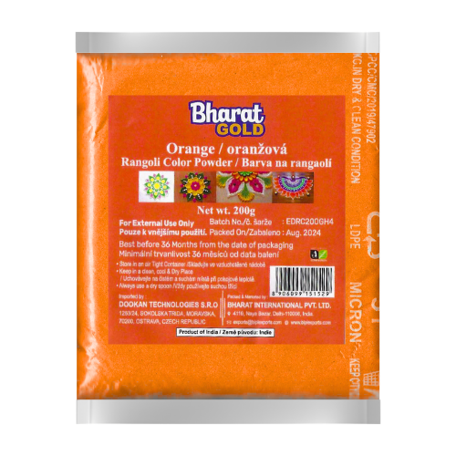 Oranžový prášek na rangaolí (200 g)