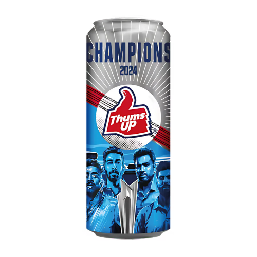 Cans Thums Up - nealkoholický nápoj kolového typu z Indie (Balení 10 x 300ml) 3L