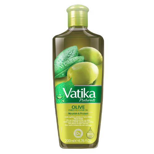 Dabur Vatika vlasový olej s olivovým olejem (200ml)