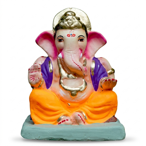 Ekologická hliněná soška Ganéši cca 20 cm - EF46 (1ks)