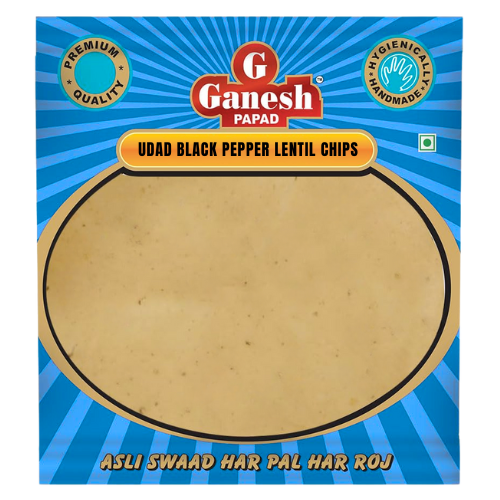 Ganesh papad s černým pepřem (200g)