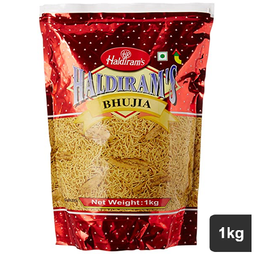 Haldiram's Bhujia / Smažené luštěninové nudličky (1kg)