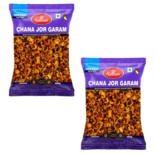 Haldiram's Chana Jor Garam / Smažený snack z černé čočky (Vigna mungo) (Balení 2 x 200g) 400g