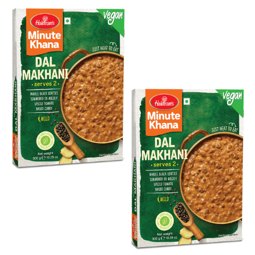 Haldiram Dal Makhani - Krémová černá čočka (300g) - hotové jídlo (Balení 2 x 300g) - hotové jídlo