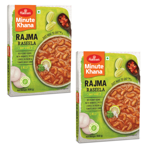 Haldiram's Rajma Raseela / Krémové červené fazole (Balení 2 x 300g) 600g - Hotový pokrm
