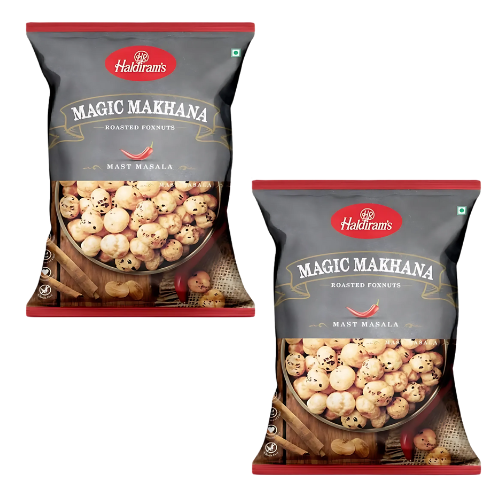 Haldiram's Roasted Foxnuts Mast Masala (Bundle of 2 x 30g)