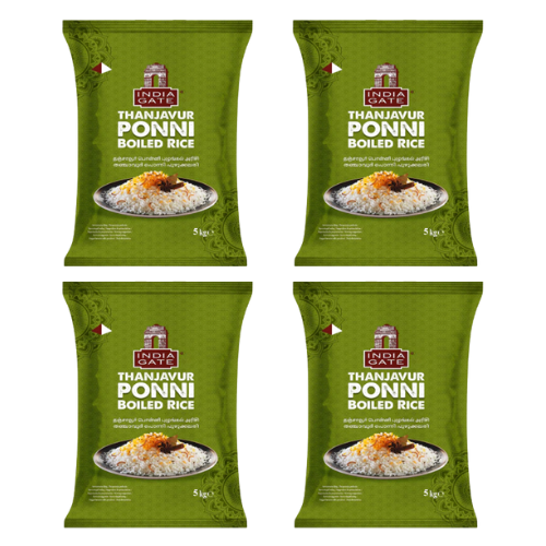 India Gate Ponni předvařená rýže (Balení 4 x 5Kg) 20Kg