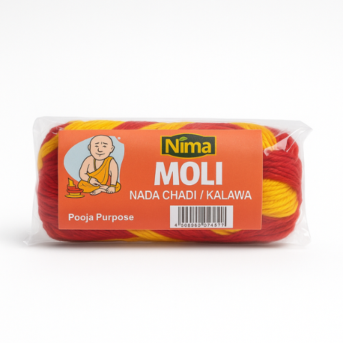 Nima Moli Thread Roll / Luxusní posvátná nit, červenožlutá (1ks)
