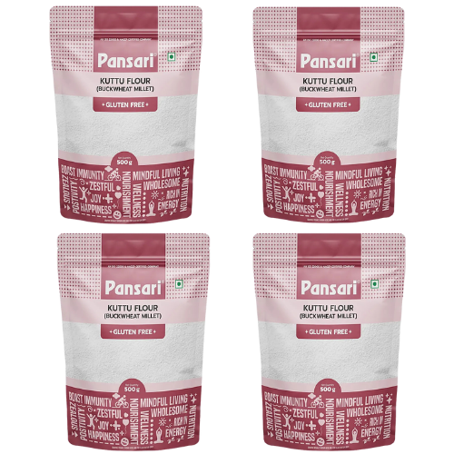 Pansari Kuttu Ka Atta / Pohanková mouka (Balení 4x 500g) 2Kg