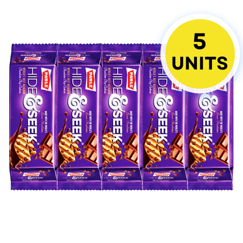 Parle Hide and Seek sušenky s čokoládovými kousky (Balení 5 x 82,5g) 412,5g