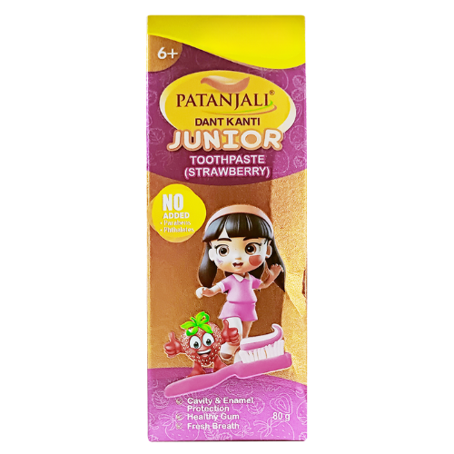 Patanjali Junior Dant Kanti zubní pasta s jahodovou příchutí (80g)